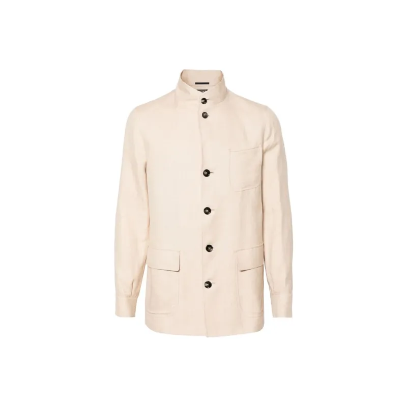 Ermenegildo Zegna Linen blend Shirt Jacket-0