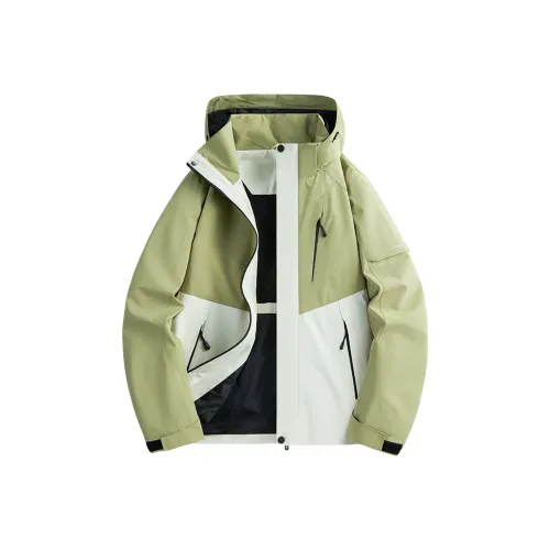 Mulinsen Jackets Coats Unisex Ivory White Fruit Green