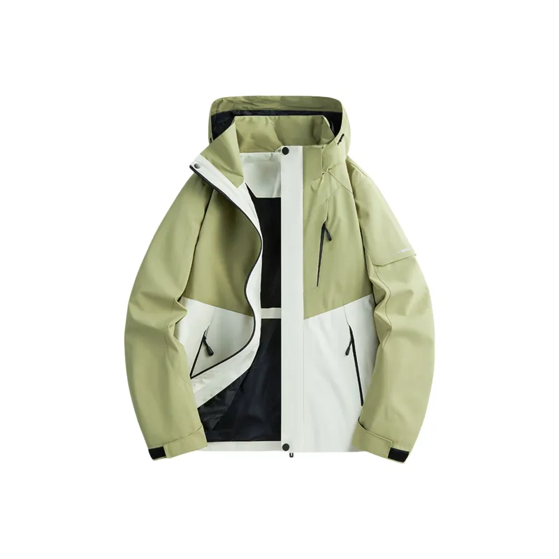 Mulinsen Jackets Coats Unisex Ivory White-Fruit Green-0
