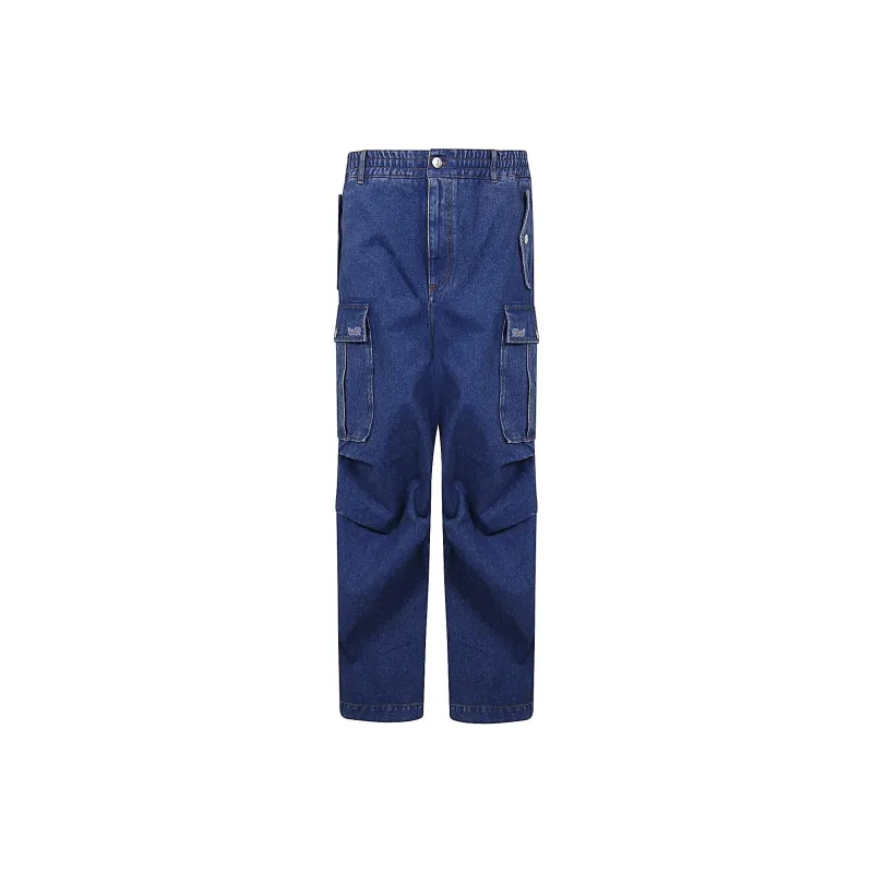 MARNI Straight Leg Cargo Jeans-0