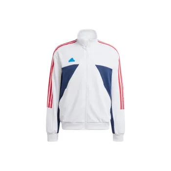 Adidas TIRO NATIONS PACK Jacket Men's White/Preppy Red/Pure Blue/Preppy Marine Blue