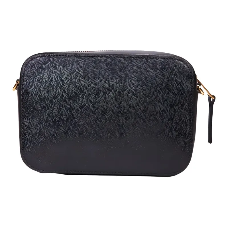 Furla Brava Camelia Cow Leather Camera Bag, Shoulder Bag, Crossbody Bag Mini Women's Black-2