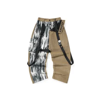 GENANX Straight Casual Pants Unisex Khaki