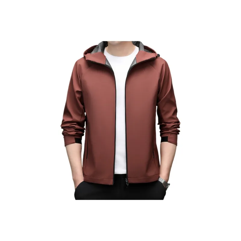 Devanro Jackets Coats Men's Red-0