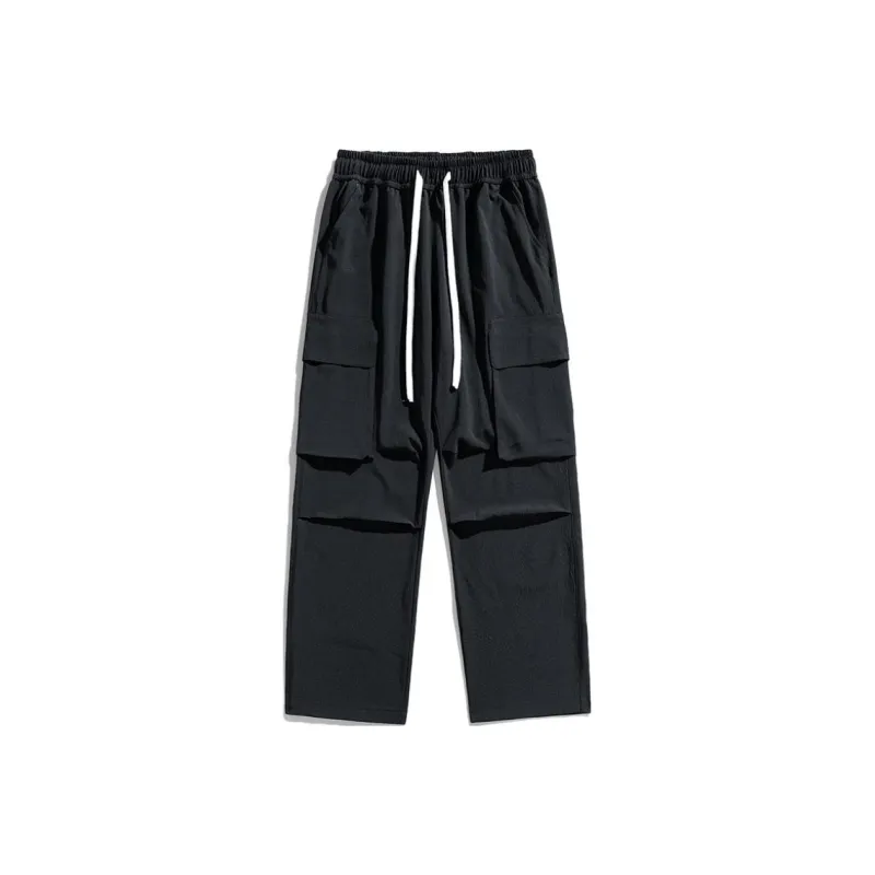 ELNHEN Cargo Pants Unisex Black-0