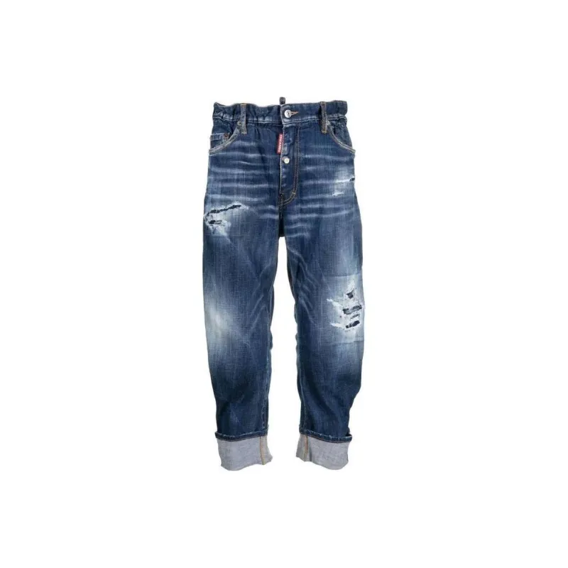DSQUARED 2 Turn Up Hem Tapered Leg Jeans-0