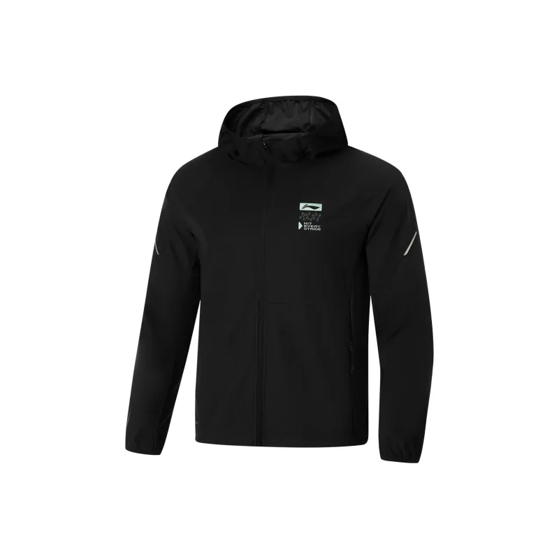 LiNing Running Collection Trench Coat Men Black-0