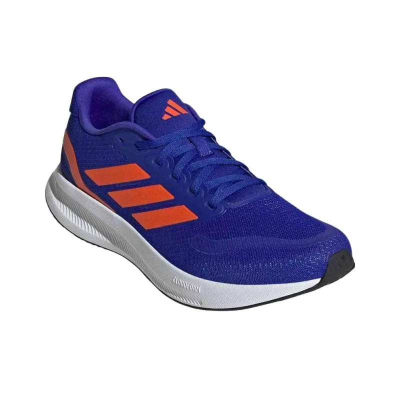 Adidas RUNFALCON 5 Anti Slip Wear Resistant Low Top Running Shoes Men's Blue-2