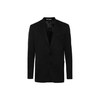 PALM ANGELS Single Breasted Tailored Blazer
