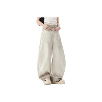 DUATOGE Jeans Men's Dirty White
