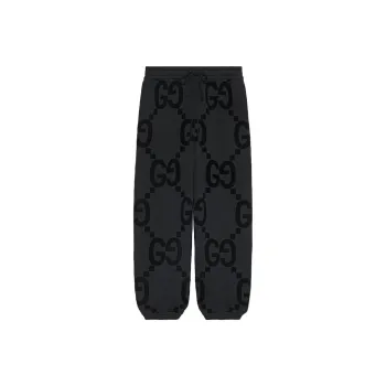 GUCCI SS24 Knitted Sweatpants Men's Black