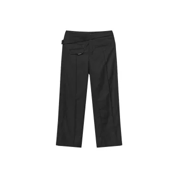 BLINDNOPLAN Wide Leg Casual Pants Unisex Gray
