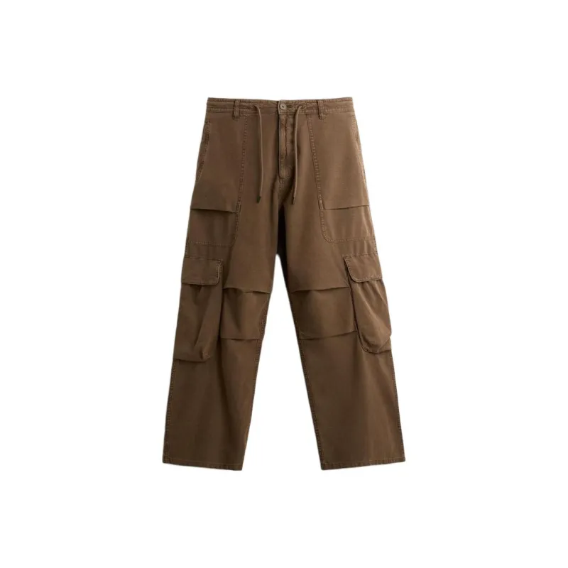 ZARA Cargo Pants Men Brown-0