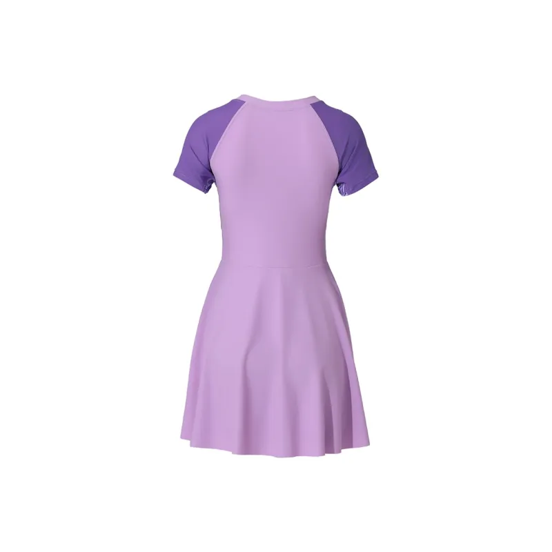 QIAODAN One Piece Swimsuits Women's Purple Pink-1