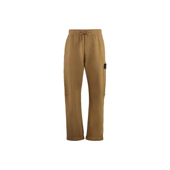 STONE ISLAND Knitted Sweatpants Men Khaki