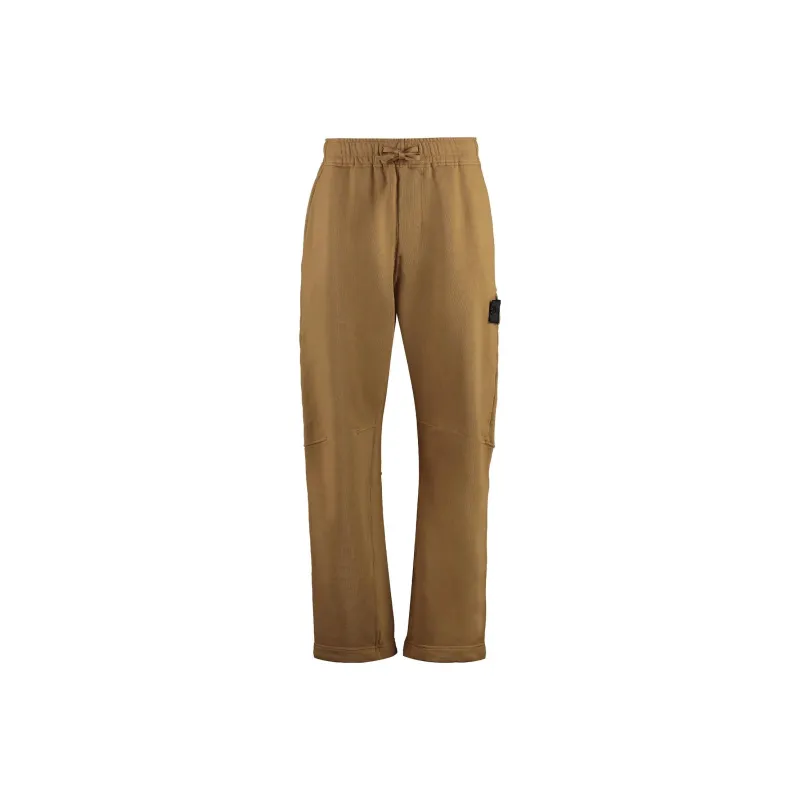 STONE ISLAND Knitted Sweatpants Men Khaki-0