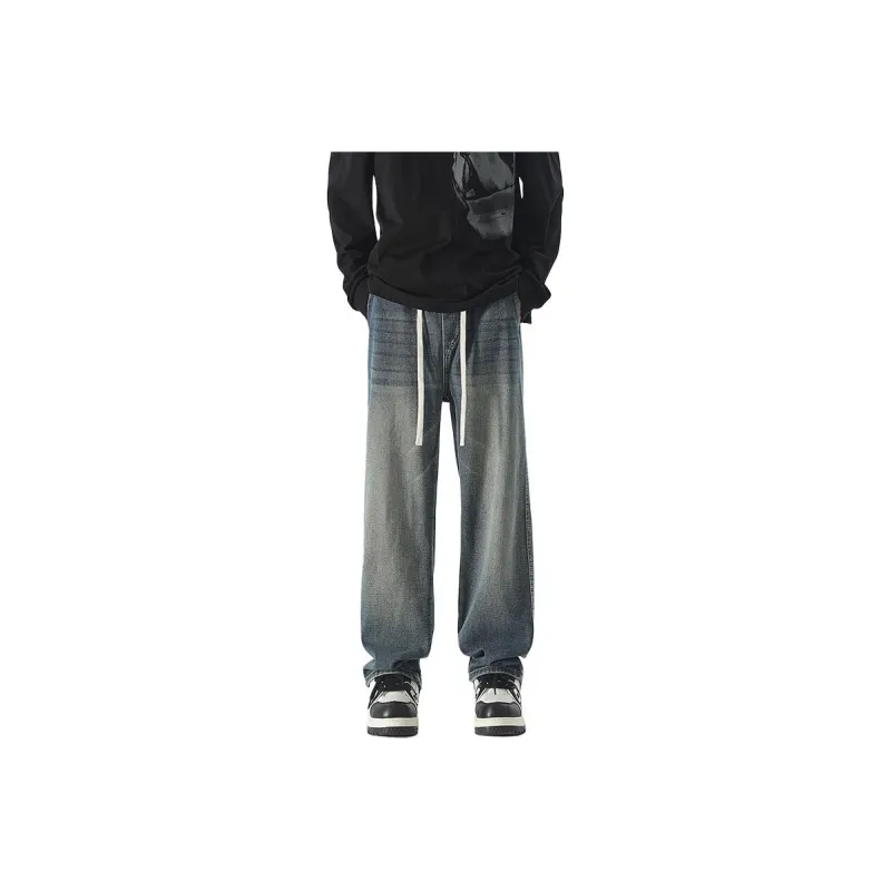 IJRJ Jeans Unisex Distressed Gray-5