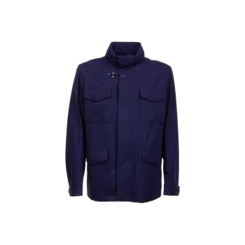 FAY Jackets Men Blue