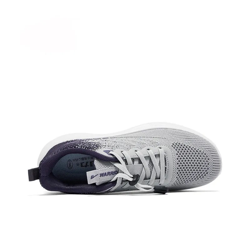 Warrior Rebound Abrasion Resistant Lightweight Breathable Slip Resistant Low Top Casual Shoes Women's Gray Tibetan Cyan-2