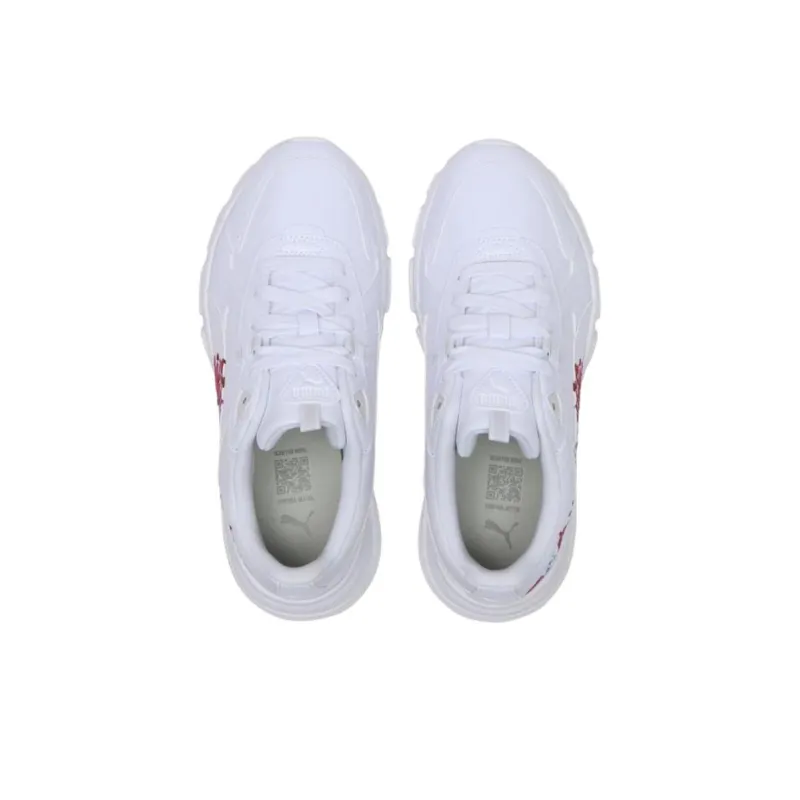 PUMA Cassia Via Anti Slip Wear Resistant Low Top Casual Shoes Women's White-3