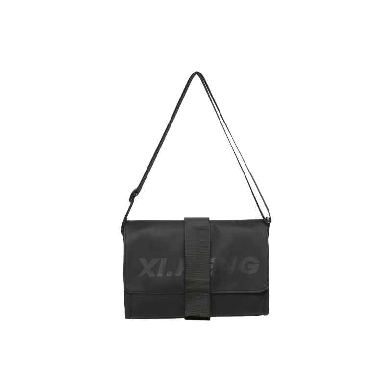 Yalu Nylon Fabric Shoulder Bag, Crossbody Bag Unisex Ecru/Gray/Black/Orange Red/Khaki/Neon Green-2