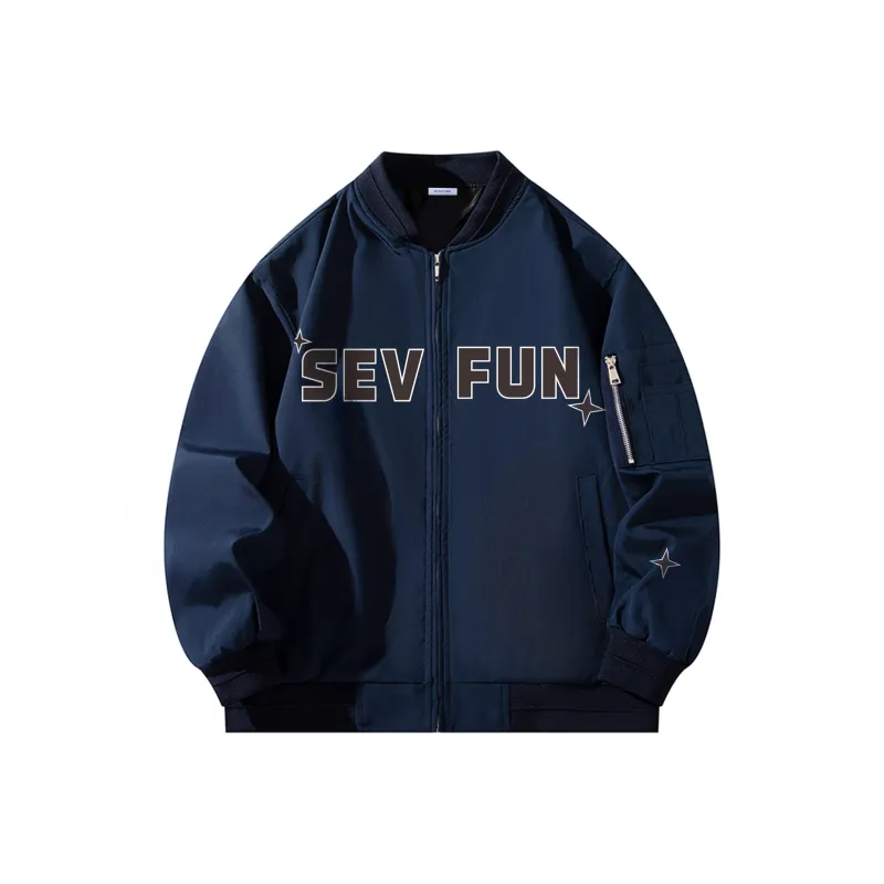 7 SEVFUN Jackets Coats Unisex Black-4