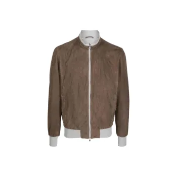 BARBA Leather Jacket Men's Coffee
