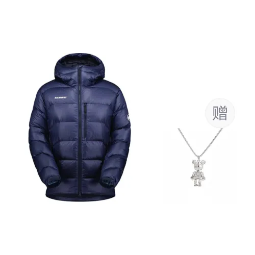 MAMMUT Gravity Down Jacket Unisex Deep Sea Blue Color With Free Necklace