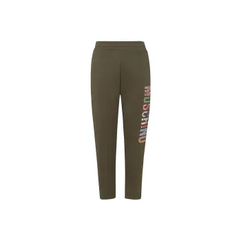 MOSCHINO Logo Detailed Straight Leg Trousers