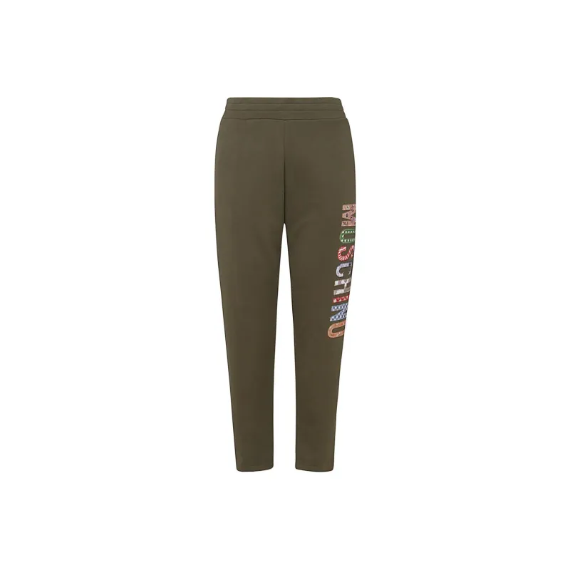 MOSCHINO Logo Detailed Straight Leg Trousers-0