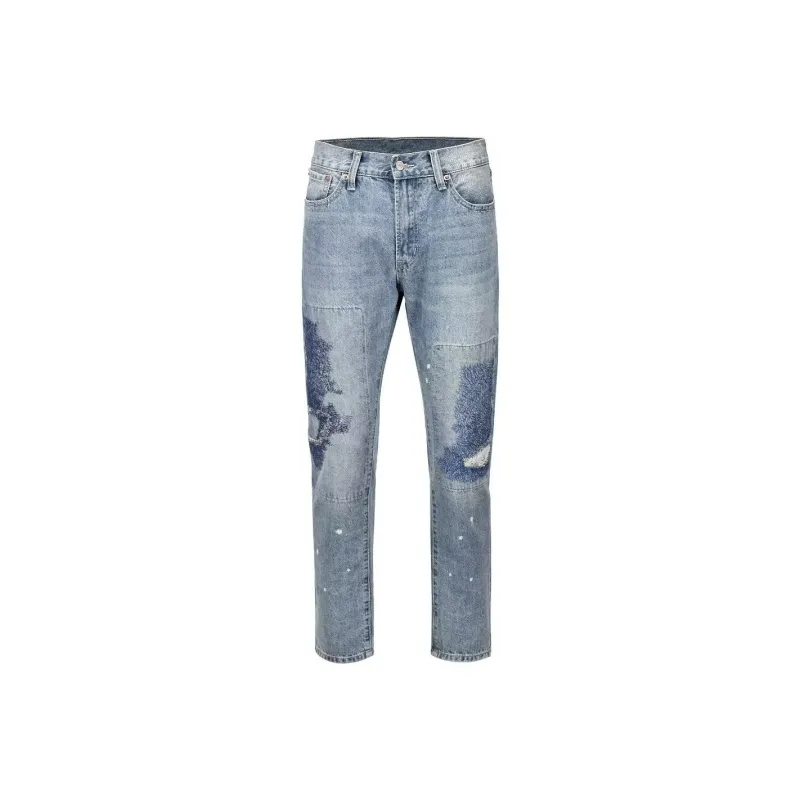PAINT STAIN Jeans Unisex Blue-0