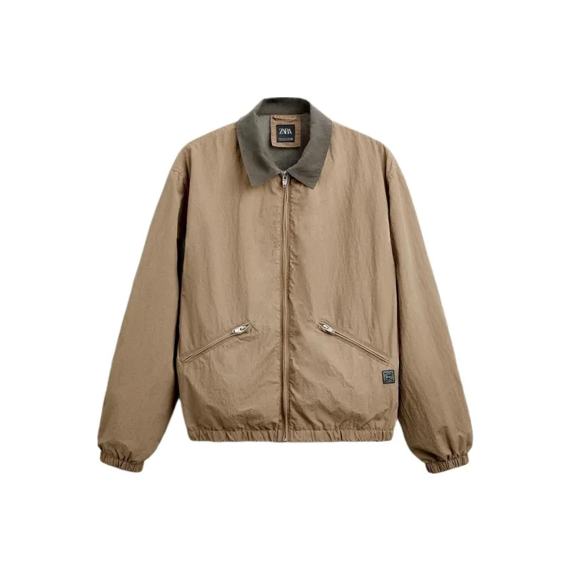 ZARA Jackets Men Tan-0