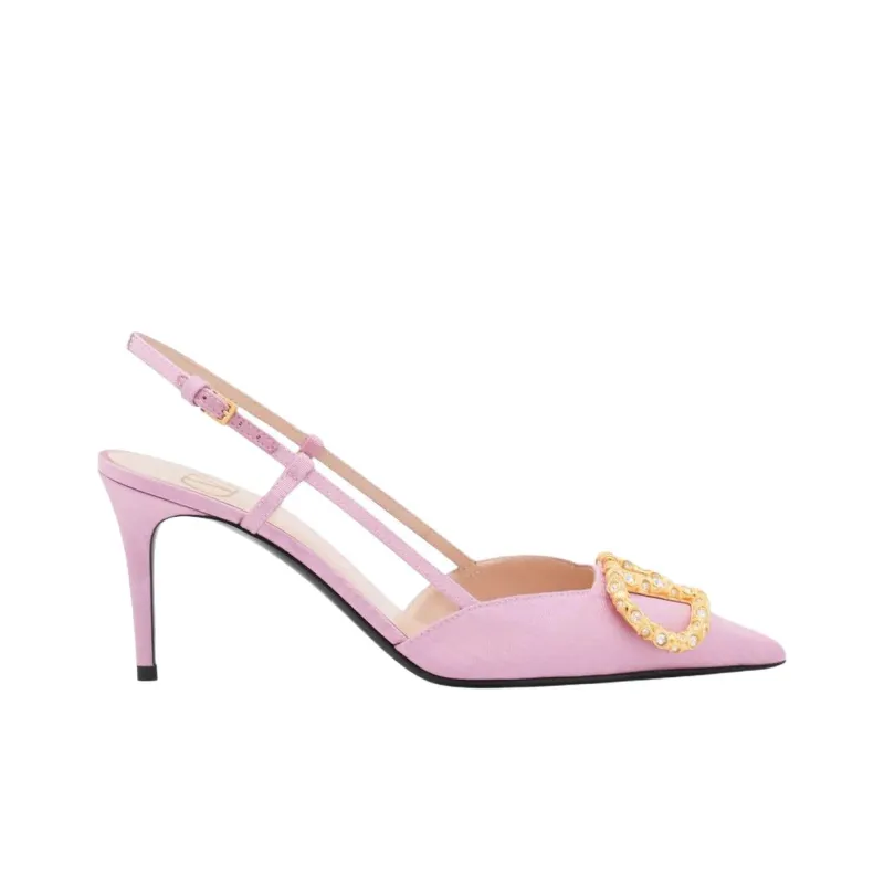 Valentino Slim Heel High Heels Women's Pink-1