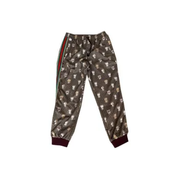 GUCCI Knitted Sports Pants Men's Brown