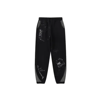 LAMLICKA Knitted Sweatpants Unisex Black