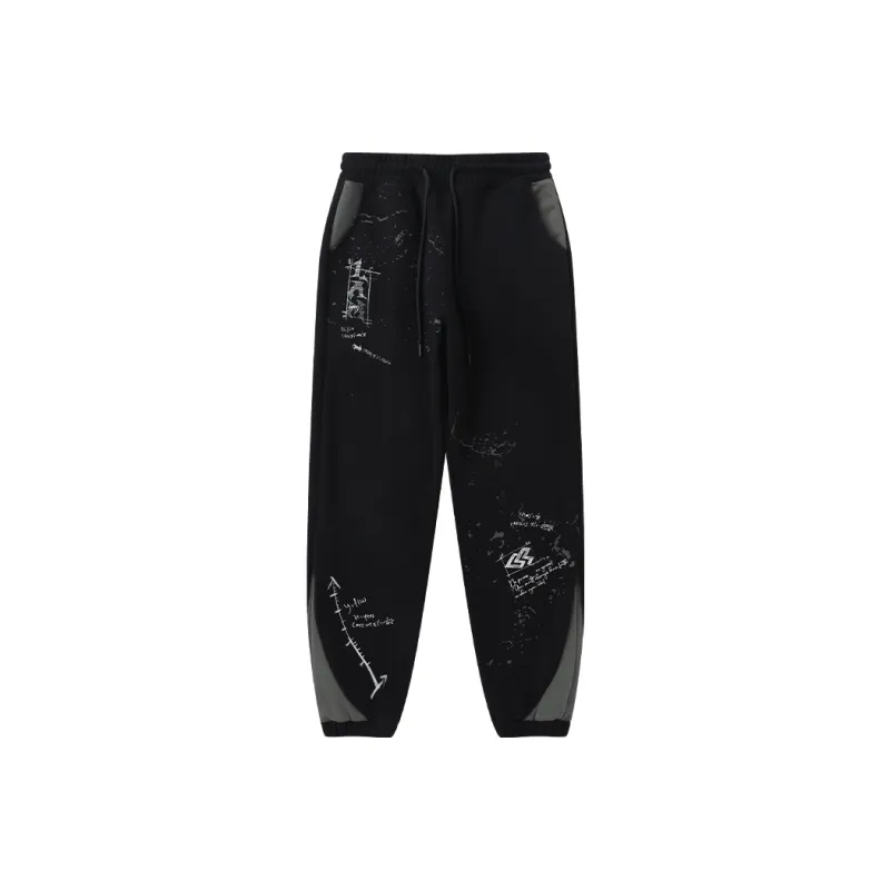 LAMLICKA Knitted Sweatpants Unisex Black-0