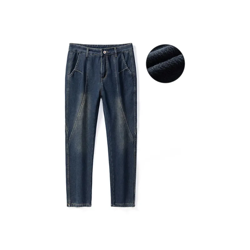 FASTFISH Jeans Men's Vintage Blue-0