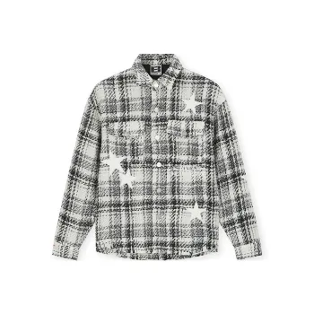 BONELESS Jackets Coats Unisex White Plaid