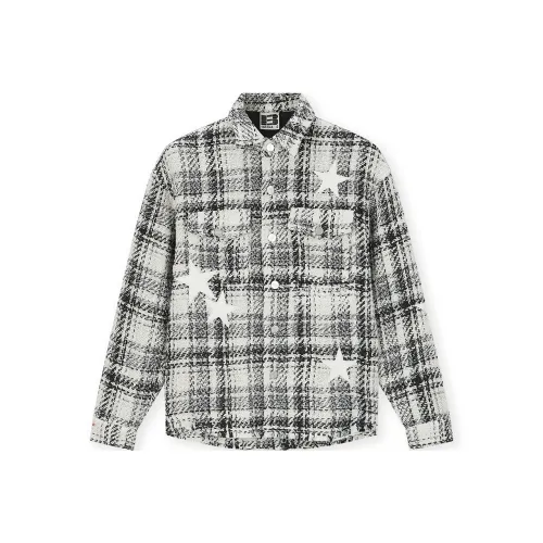 BONELESS Jackets Coats Unisex White Plaid