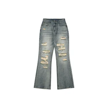 Ghost Mask Jeans Unisex Vintage Blue