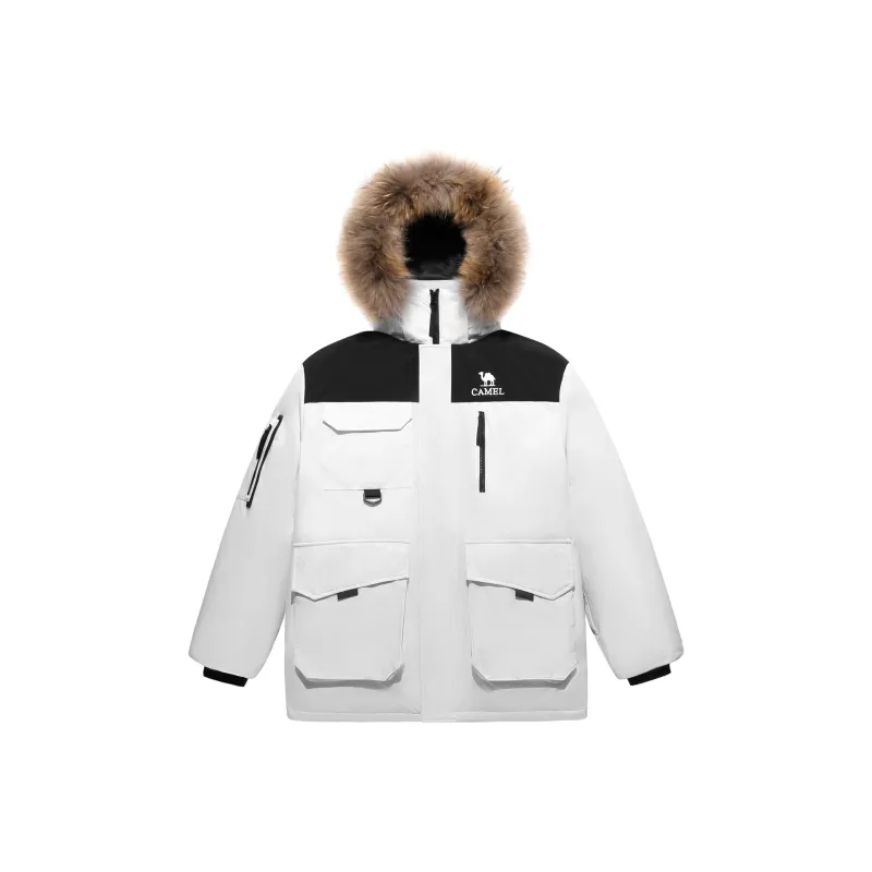 CAMEL Warm Fleece Series Down Jacket Unisex-3