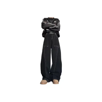 DABAISHA Jeans Unisex Black