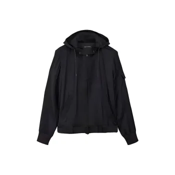 Adidas Free Shipping With AdiClub Y 3 Rayon Twill Hooded Top
