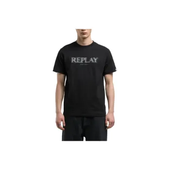 REPLAY T Shirts Men Black