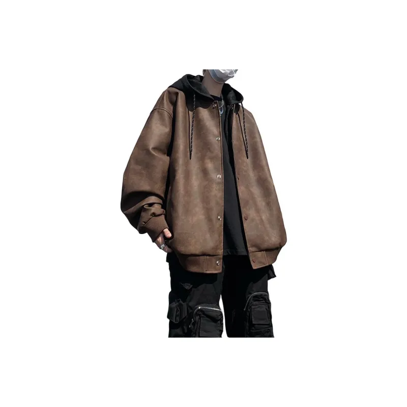 FOR FEAR THAT Leather Jacket Unisex-0