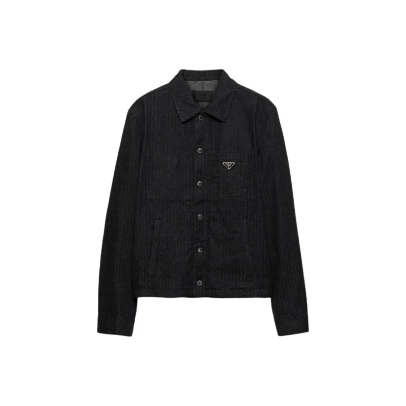 PRADA Chevron Denim Jacket-0
