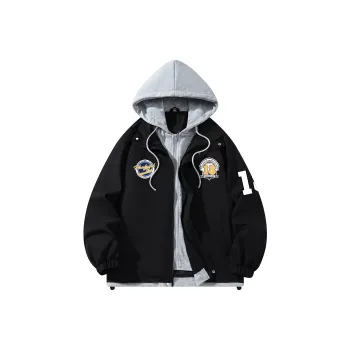 CSKS Jackets Coats Unisex Black+Light Heather Gray