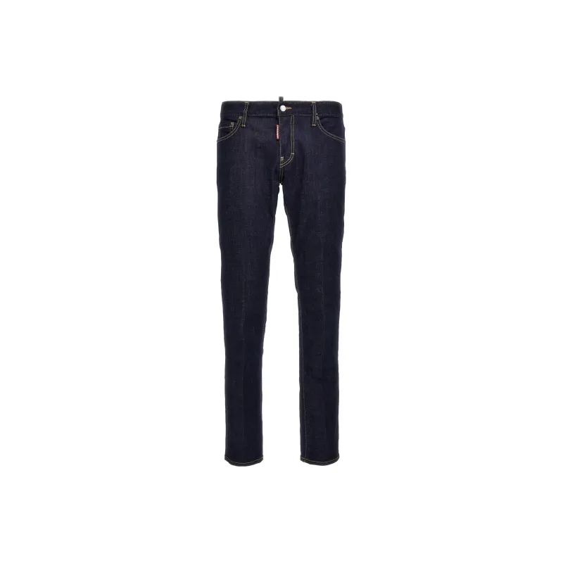 DSQUARED 2 Logo Patch Straight Leg Jeans-0