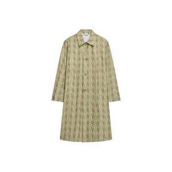 DRIES VAN NOTEN SS24 Trench Coat Men's Sage Green