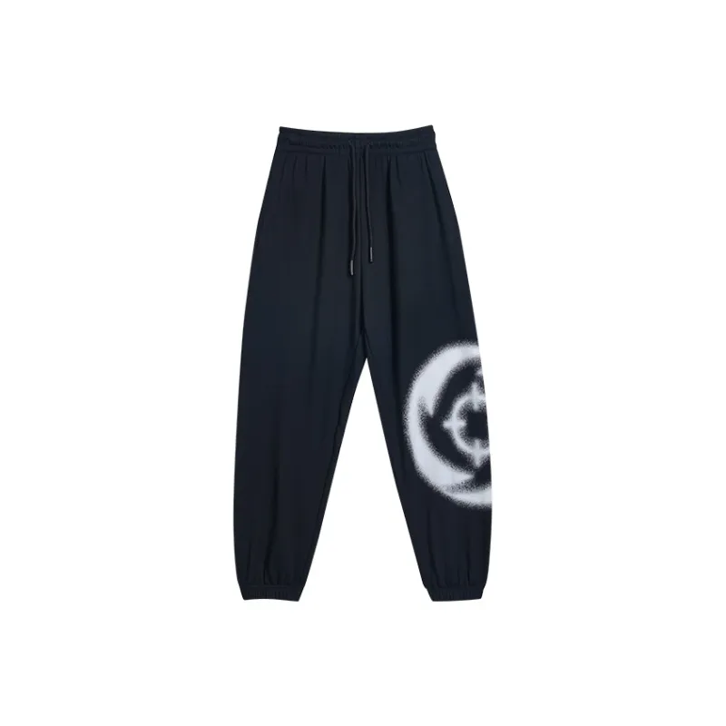 RIGORER Fall And Winter Elastic Cuff Knitted Sweatpants Unisex-0
